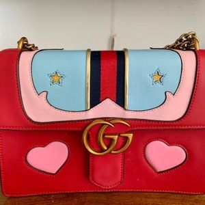 GG Marmont Medium Web Heart